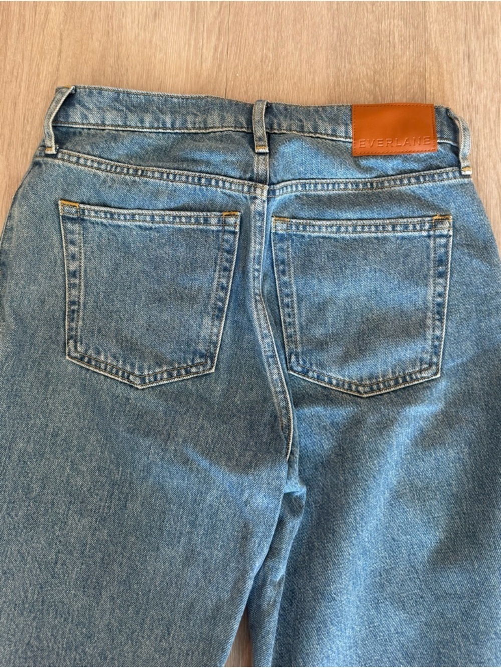 Everlane Straight Leg Jeans Light / Medium Wash 90s - Picture 6 of 6
